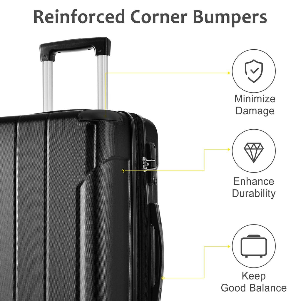 Hardshell Luggage - Expandable 24 Inch Checked Travel Luggage
