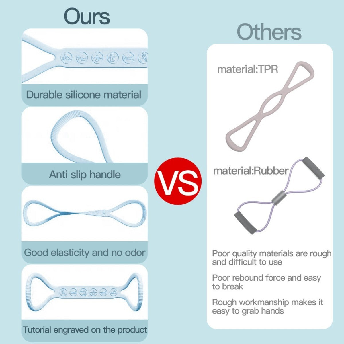 3-Piece Mini Resistance Band Set – Light, Medium & Heavy | Legs, Glutes & Hips