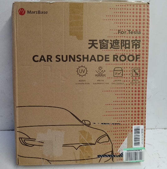 Marsbase roof Sunshade Compatible with Model Y 2020 2021 2022 2023 2024 Front and Rear Skylight Sunshade Curtain