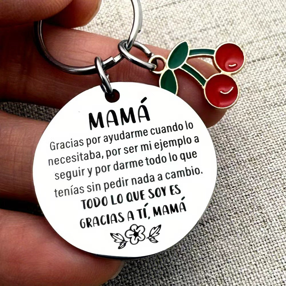 Stainless Steel Keychain Thanksgiving Women