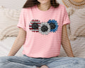 American Flag Sunflowers Graphic Tee