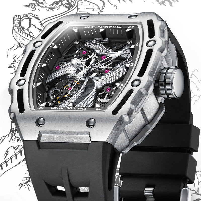 Openwork Carved Luminous Fully Automatic Mechanical Watch