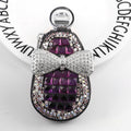Car-embellished Diamond Gourd Key Case For Women