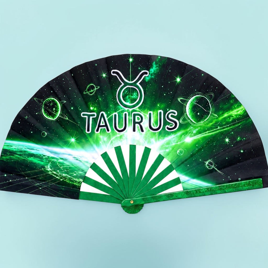 Taurus Zodiac Folding Clack Fan
