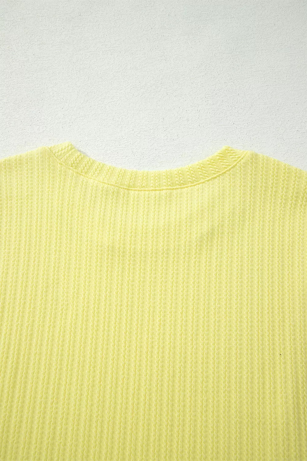 Ribbed Knit Tank and Shorts Set – Pastel Yellow
