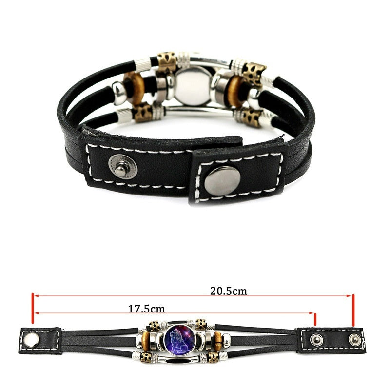 Luminous Twelve-Constellation Bracelet, Birthday Gift For Students And Couples