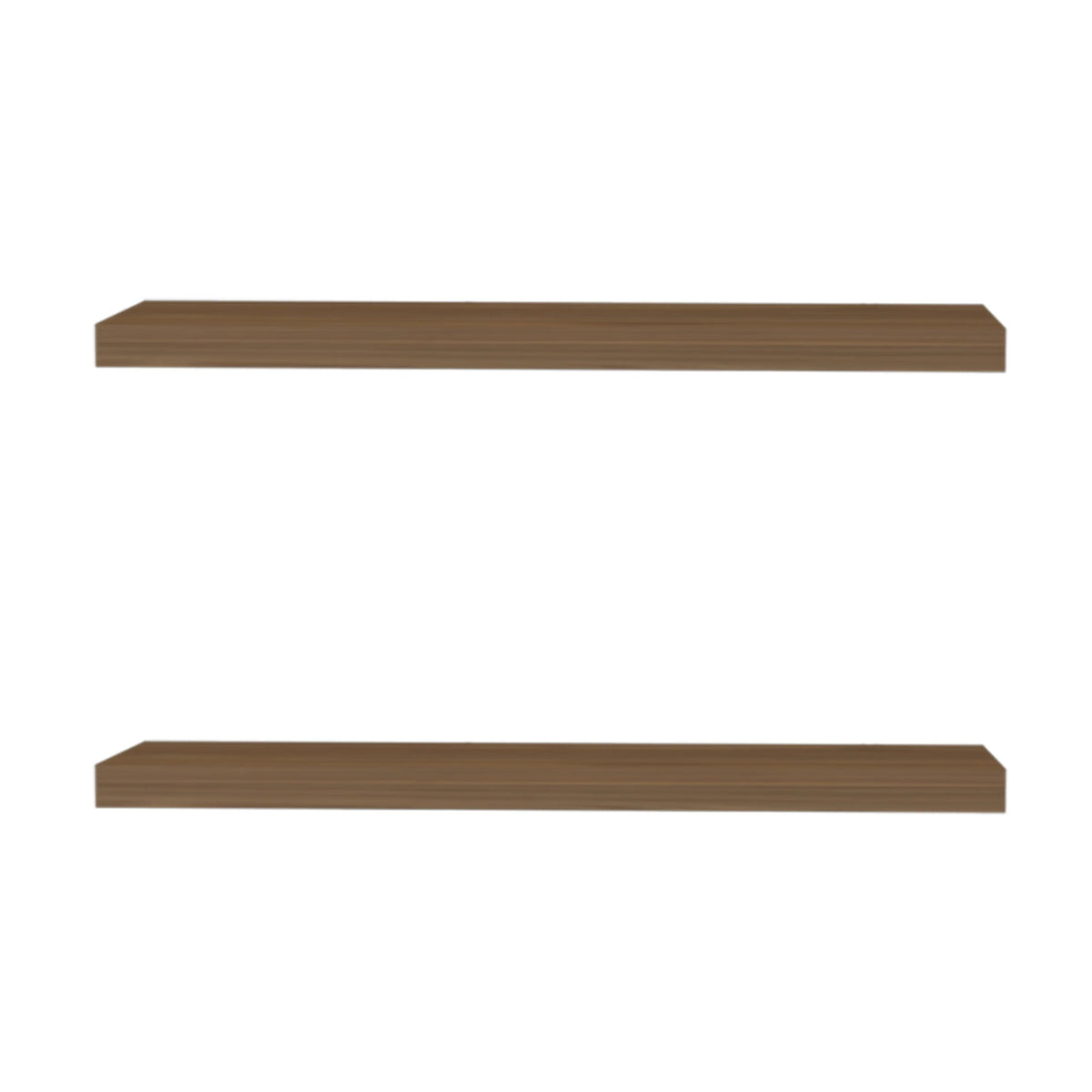 Mahogany Floating Shelf, Set of 2