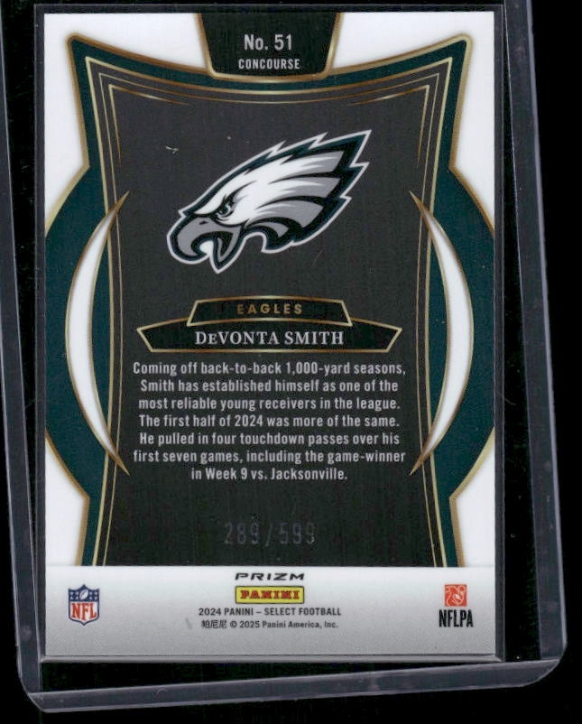 Devonta Smith - 2024 Select Football - Green Shock /599