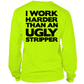 Work Harder - Long Sleeve Hi-Vis T-Shirt