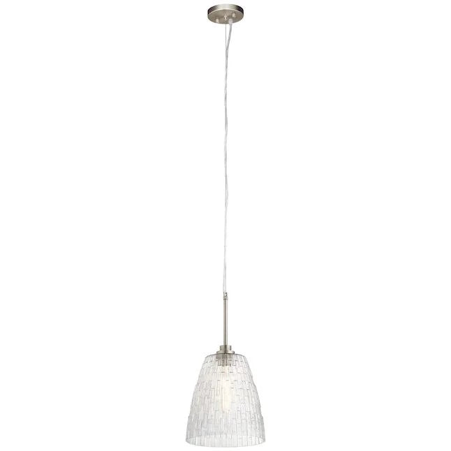 Kichler Brushed Nickel Transitional Clear Glass Cone Mini Pendant Light Item #1048247