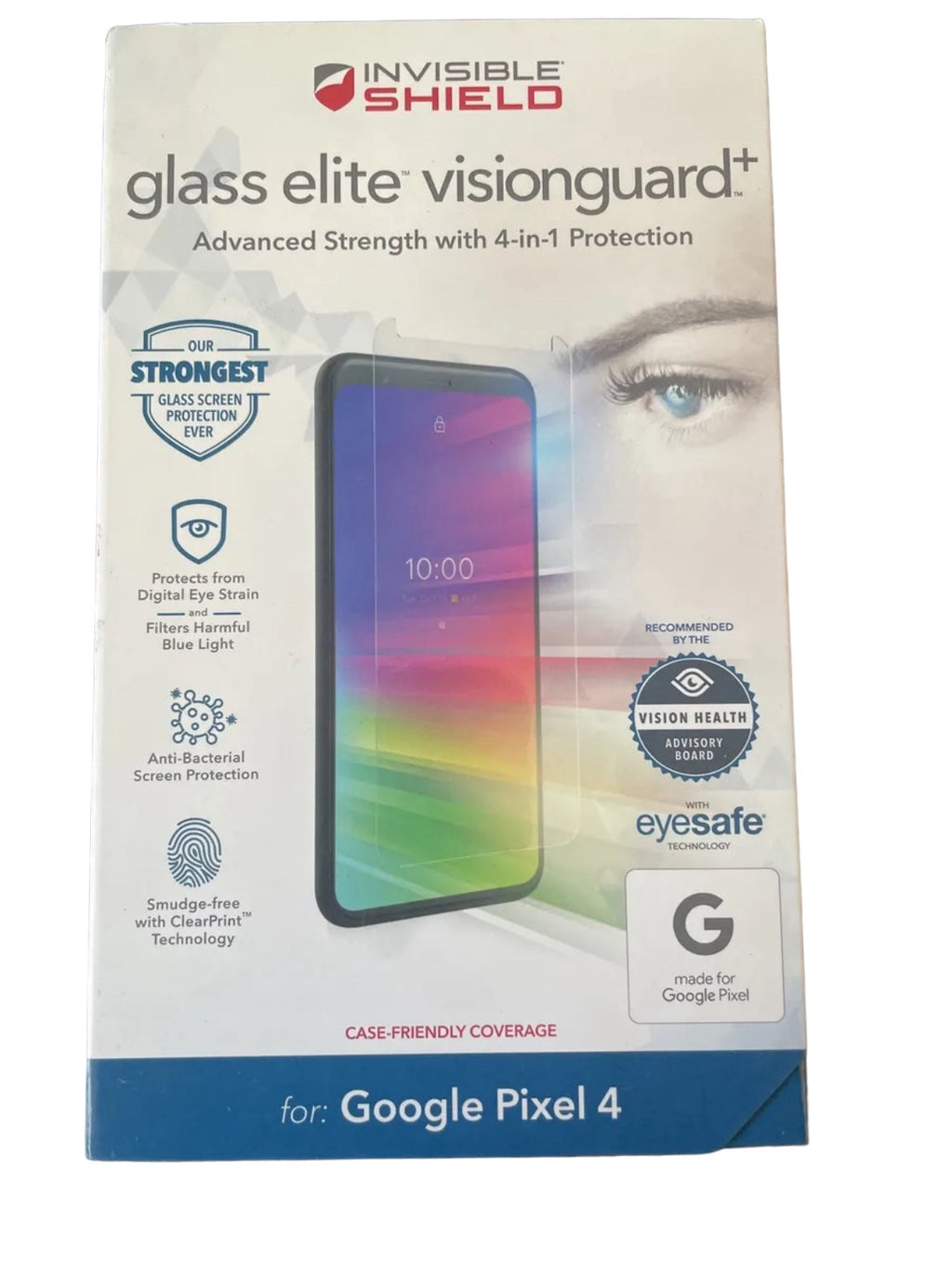 Invisible Shield Glass Elite Visionguard+ Screen Protector for Google Pixel 4