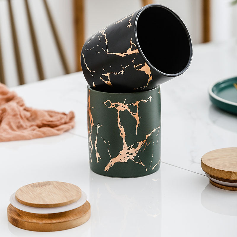 Kitchen Ceramic Food Storage Airtight Jar Box