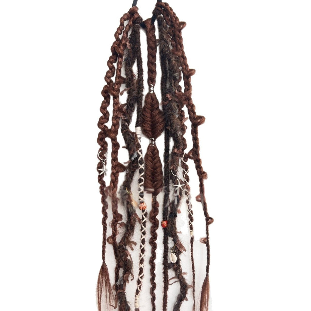 Synthetic Matte Dreadlock Colorful Rope Ponytail Crochet Hair Wig
