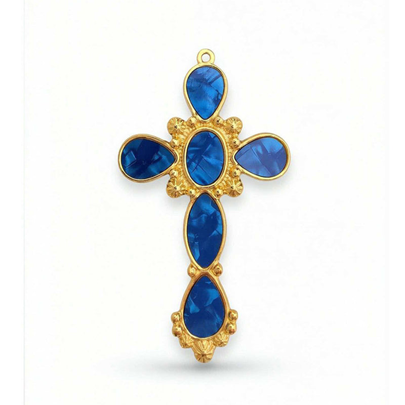 Stainless Steel Pendant With Zircon And Oil Dripping