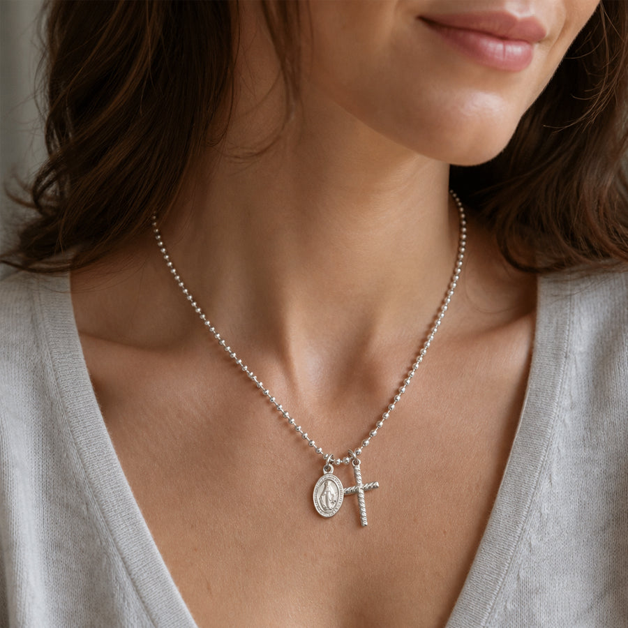 Stainless Steel Gold Silver Necklace