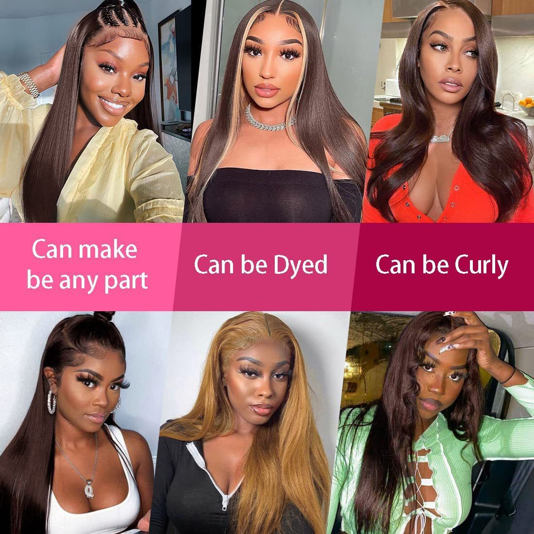 Front Lace Human Wigs Headgear 13 4