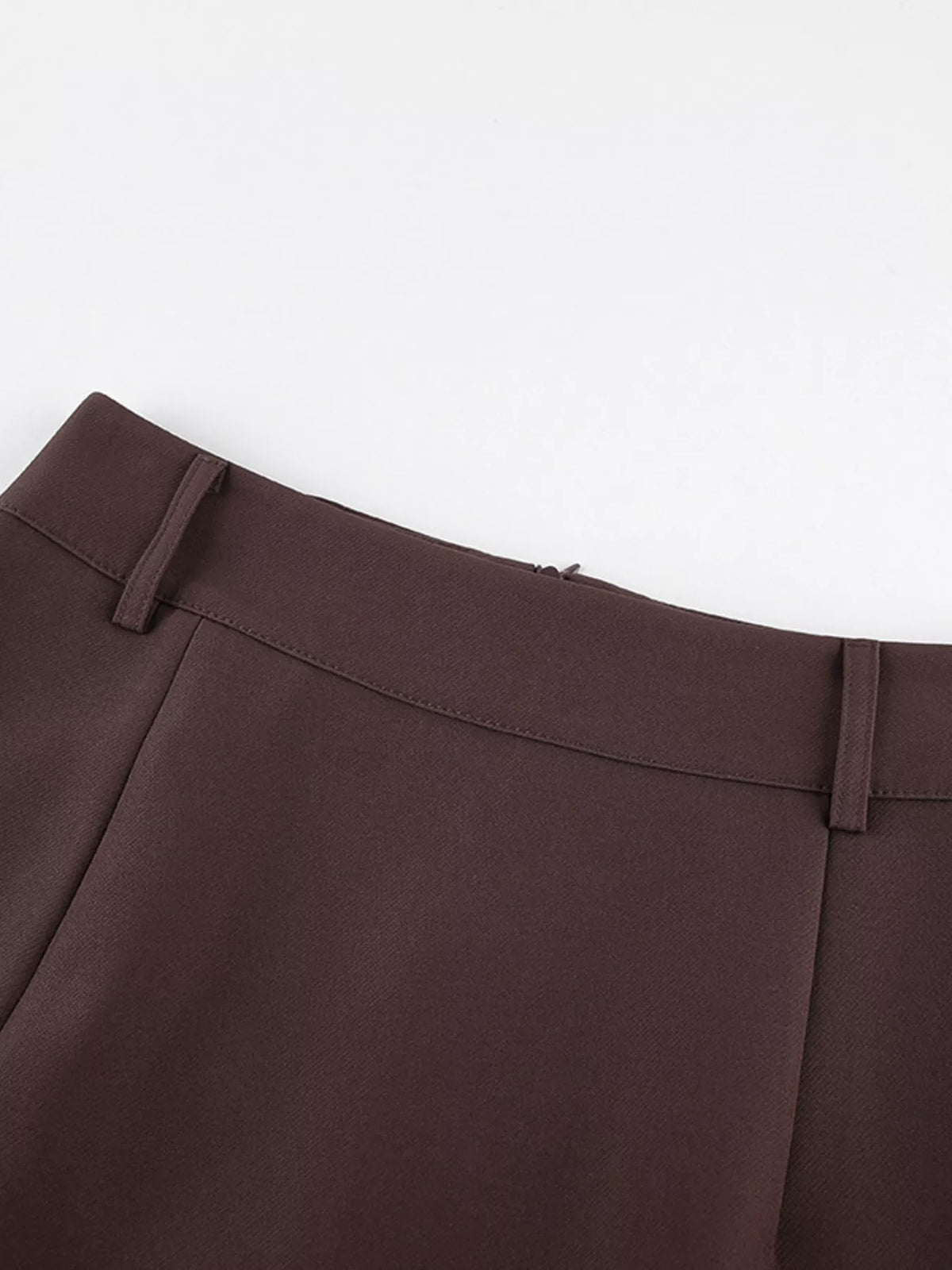 Elegant Lace-Trimmed Slit A-Line Skirt