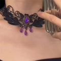 Gothic Vintage Lace Hollow-Out Necklace Choker