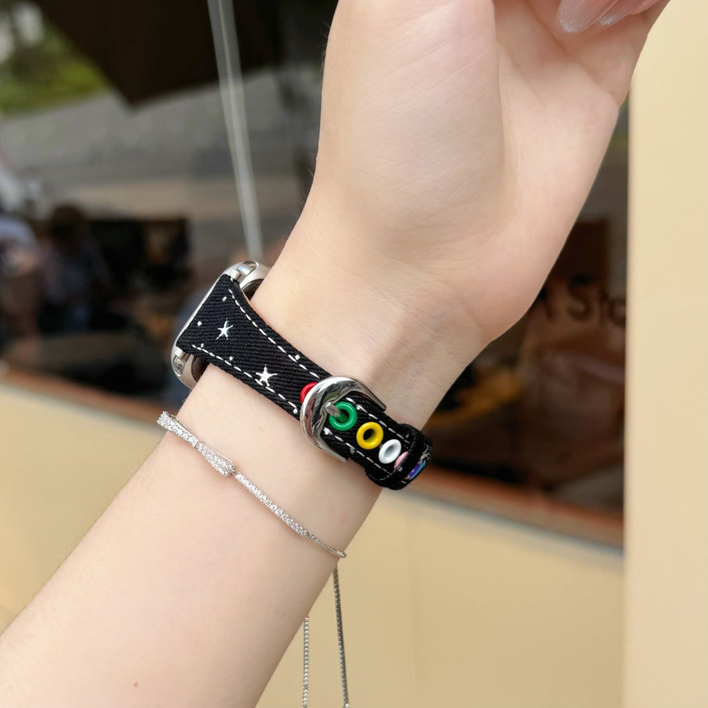 Denim Star Charm For Watch 10SE Strap