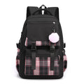 Women's Solid Color Simple Multi-layer Computer Backpack
