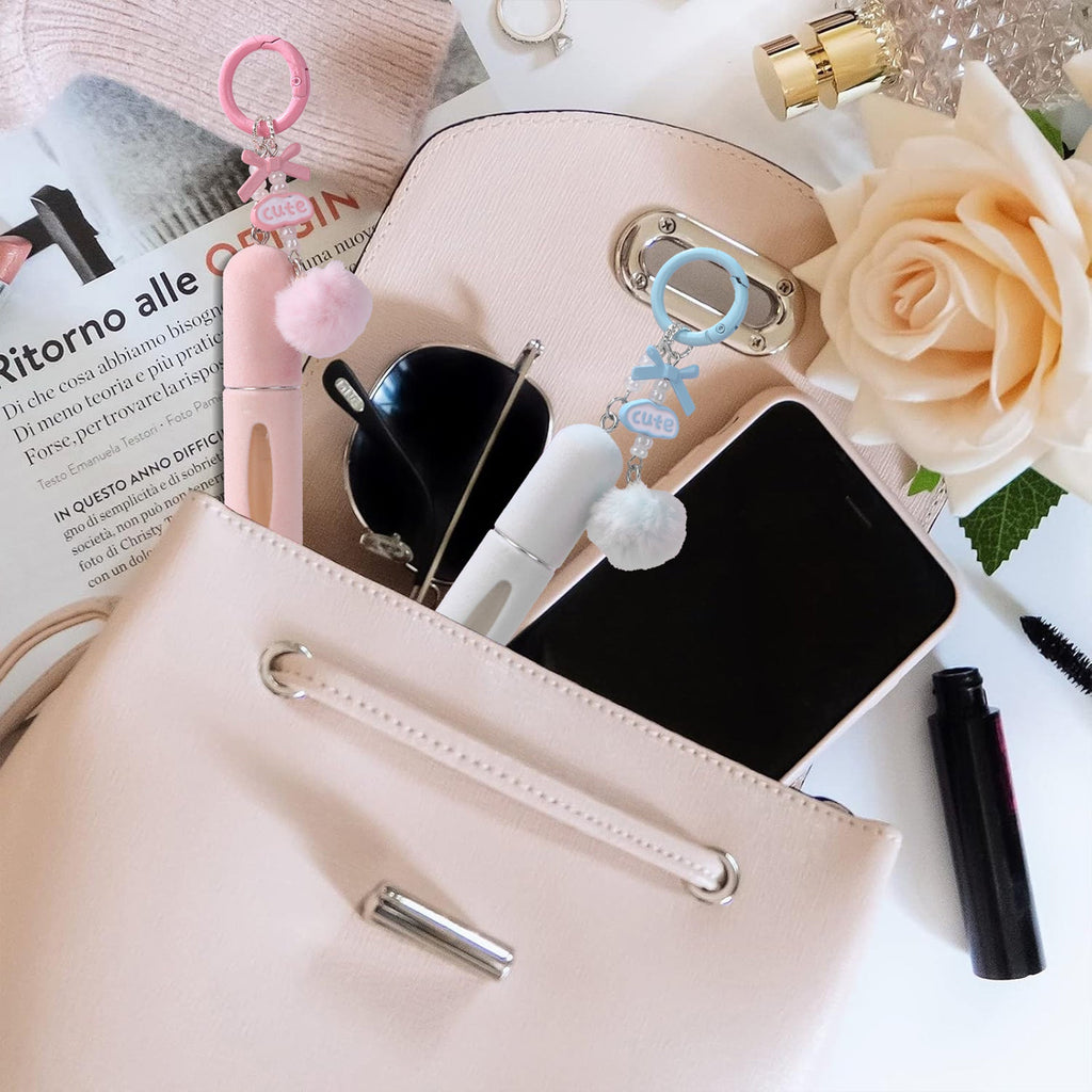 Plush Bag Charm Perfume Bottle Girly Keychain
