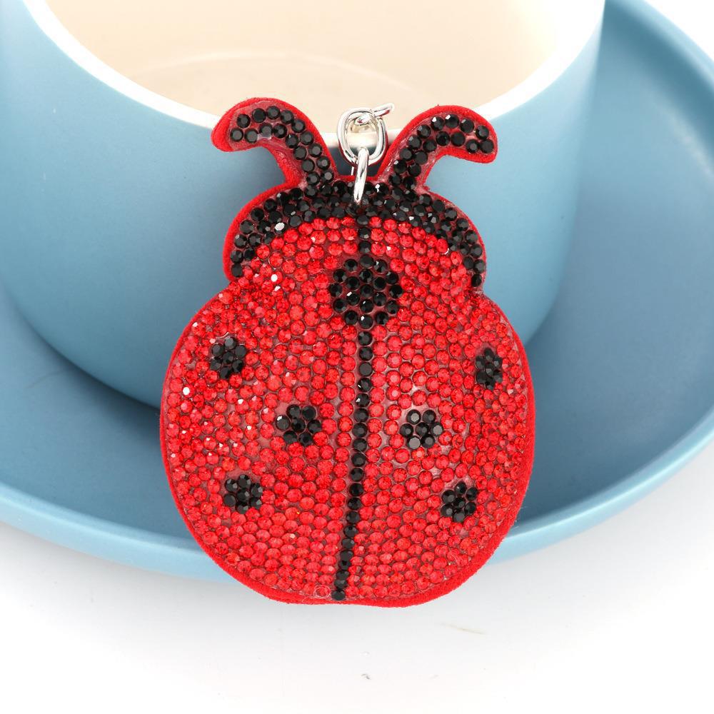 LADYBIRD Rhinestone Hot Rhinestone Keychain