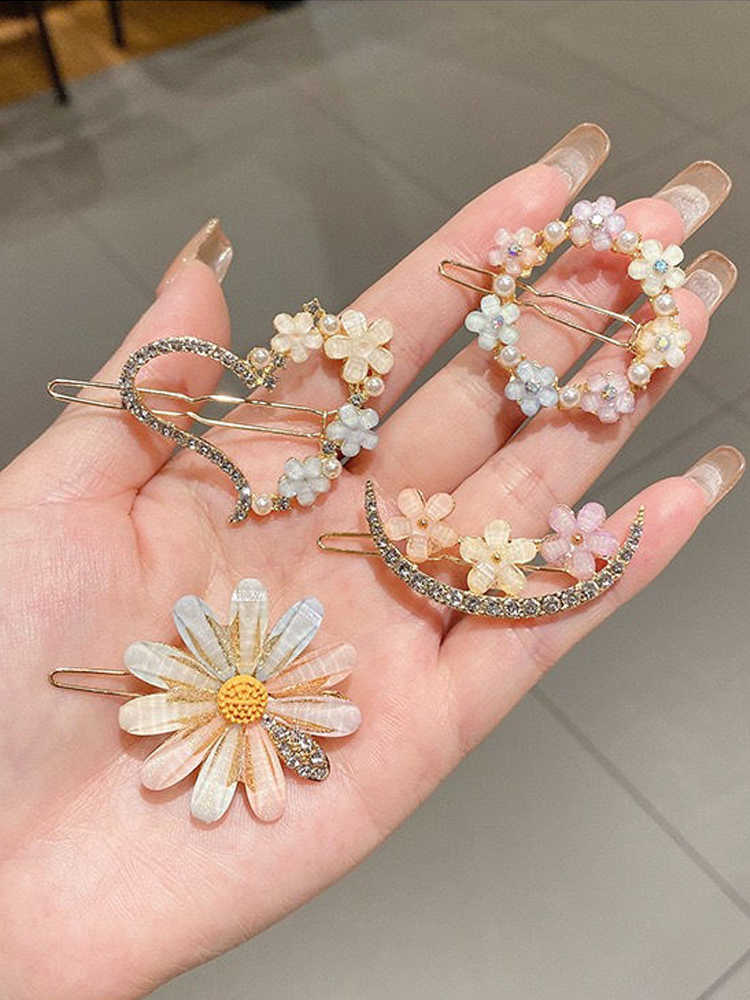 Summer Alloy Handmade Temperament Petals Barrettes