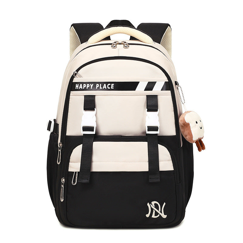 Minimalist Preppy Style Stain-resistant Schoolbag