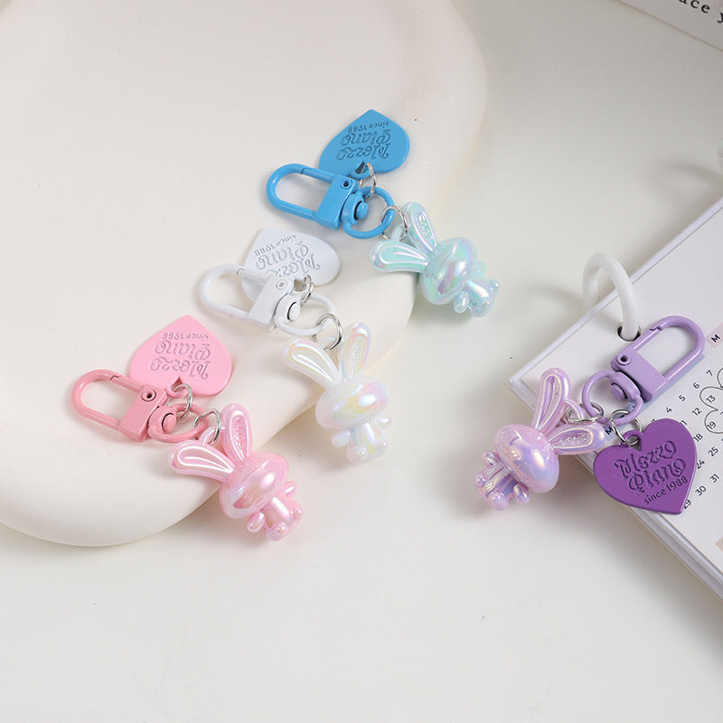Cartoon Bunny DIY Keychain Pendant