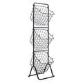 3-Tier Fruit Basket Stand with Adjustable Heights