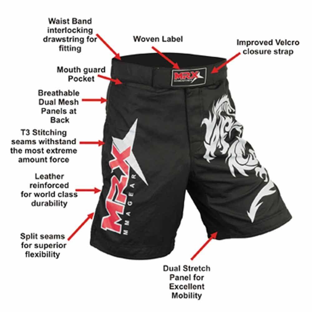 MMA Grappling Fight Shorts 1102 – 100% Taslan, Unisex