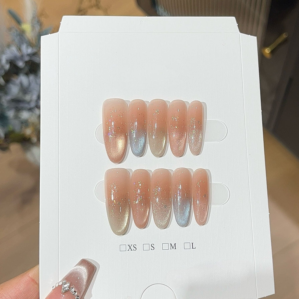 1034- Handmade press on nails fake nails removable