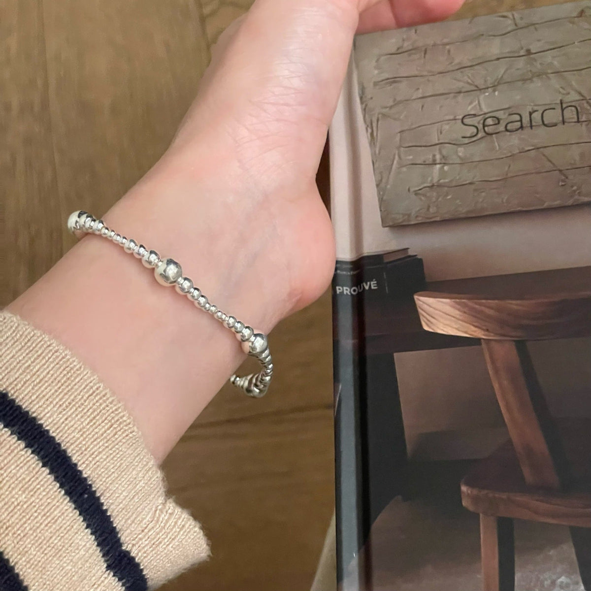 Simple Plain-ring Bracelet Versatile Chain Link