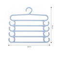 Stainless Steel Wardrobe Storage Type Pants Trousers Hanger Multi Layers Clothing Towel Storage Rack Closet Space Saver