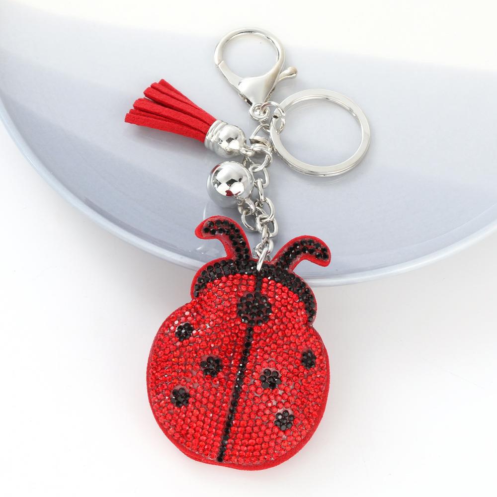 LADYBIRD Rhinestone Hot Rhinestone Keychain