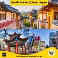 South Korea China Japan eSIM Internet Data Plan