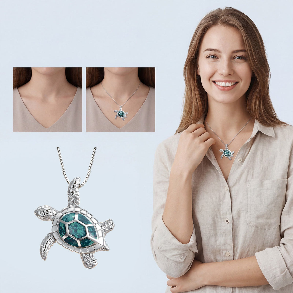 Turtle Necklace, Fashionable And Simple Neck Decoration, Comfortable For Daily Wear, Versatile In Many Styles, Unisex Accessory
