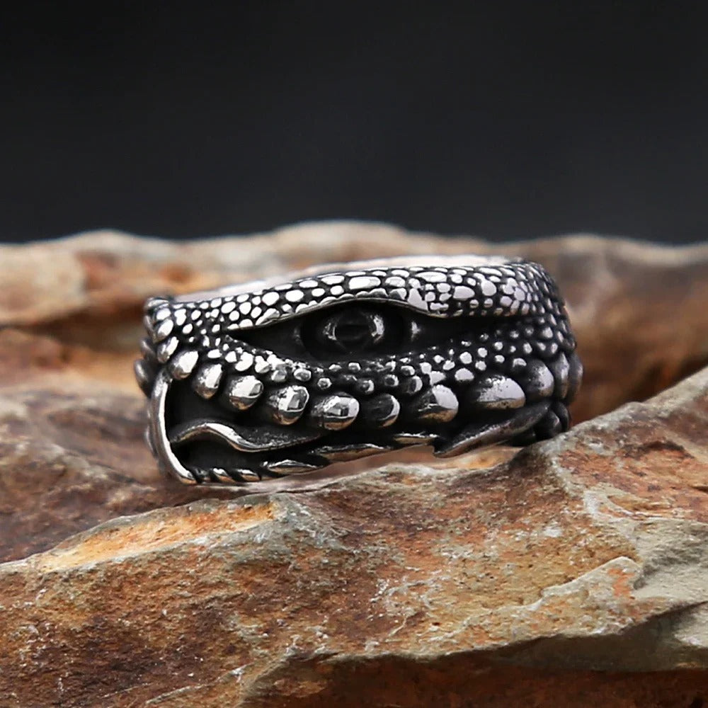 Stainless Steel Devil's Eye Ring For Men