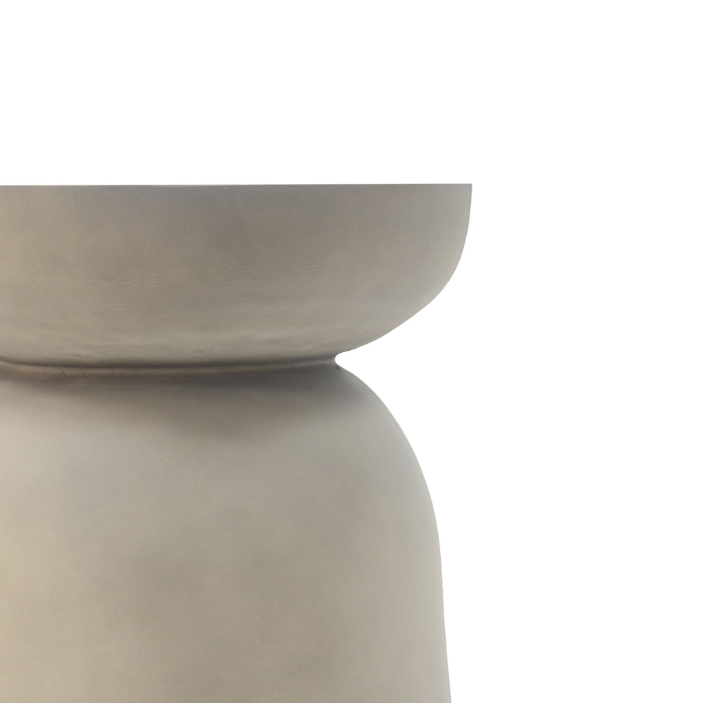 Outdoor Round Top MGO Drum Side/End Table