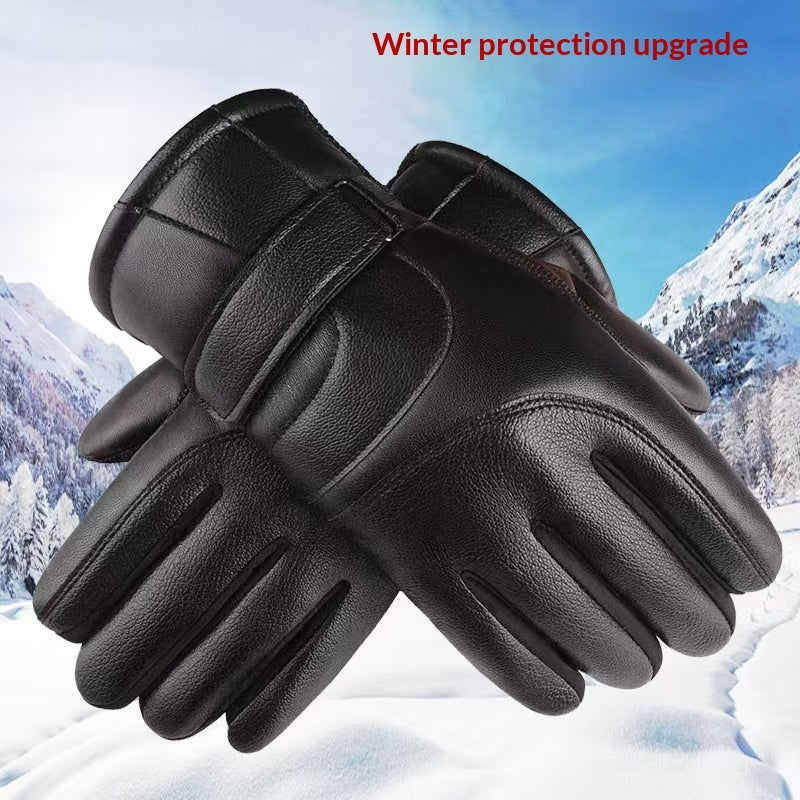 Mens Winter Cotton Gloves For Outdoor Sports And Cycling