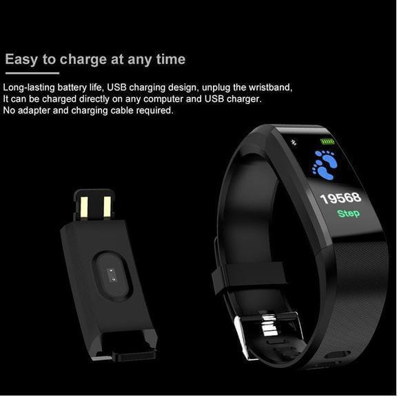 Smart Bracelet With Bluetooth Heart Rate Monitor