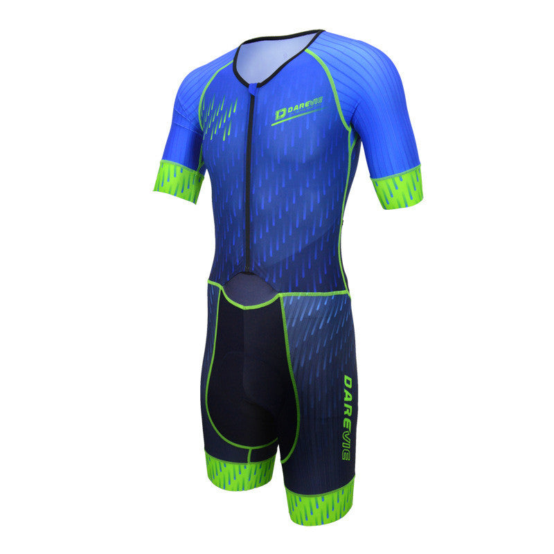 Slim racing bike short-sleeved jumpsuit
