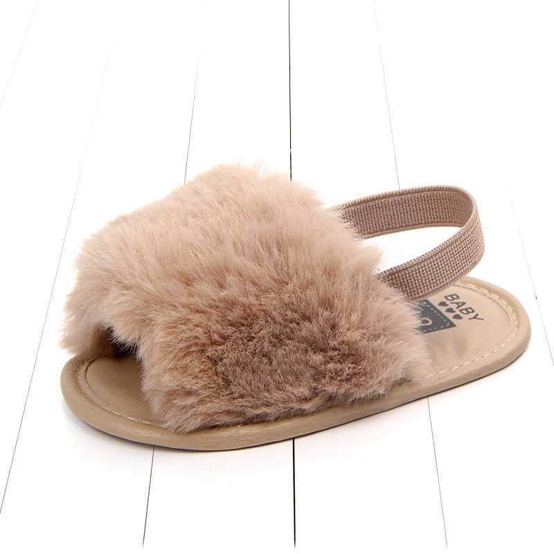 0-1 four-color baby sandals soft bottom toddler shoes elastic comfortable non-slip baby shoes