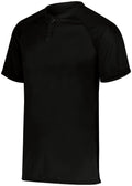 YOUTH ATTAIN WICKING TWO-BUTTON BASEBALL JERSEY POLYESTER