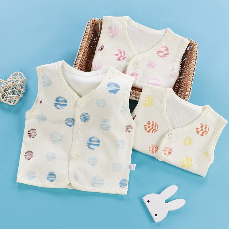 Pure Cotton Newborn Vest Warm Waistcoat