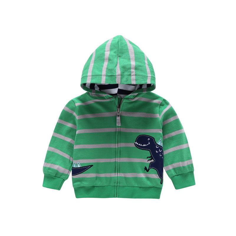 Children's Long Sleeve Casual Hooded Cardigan Jacket