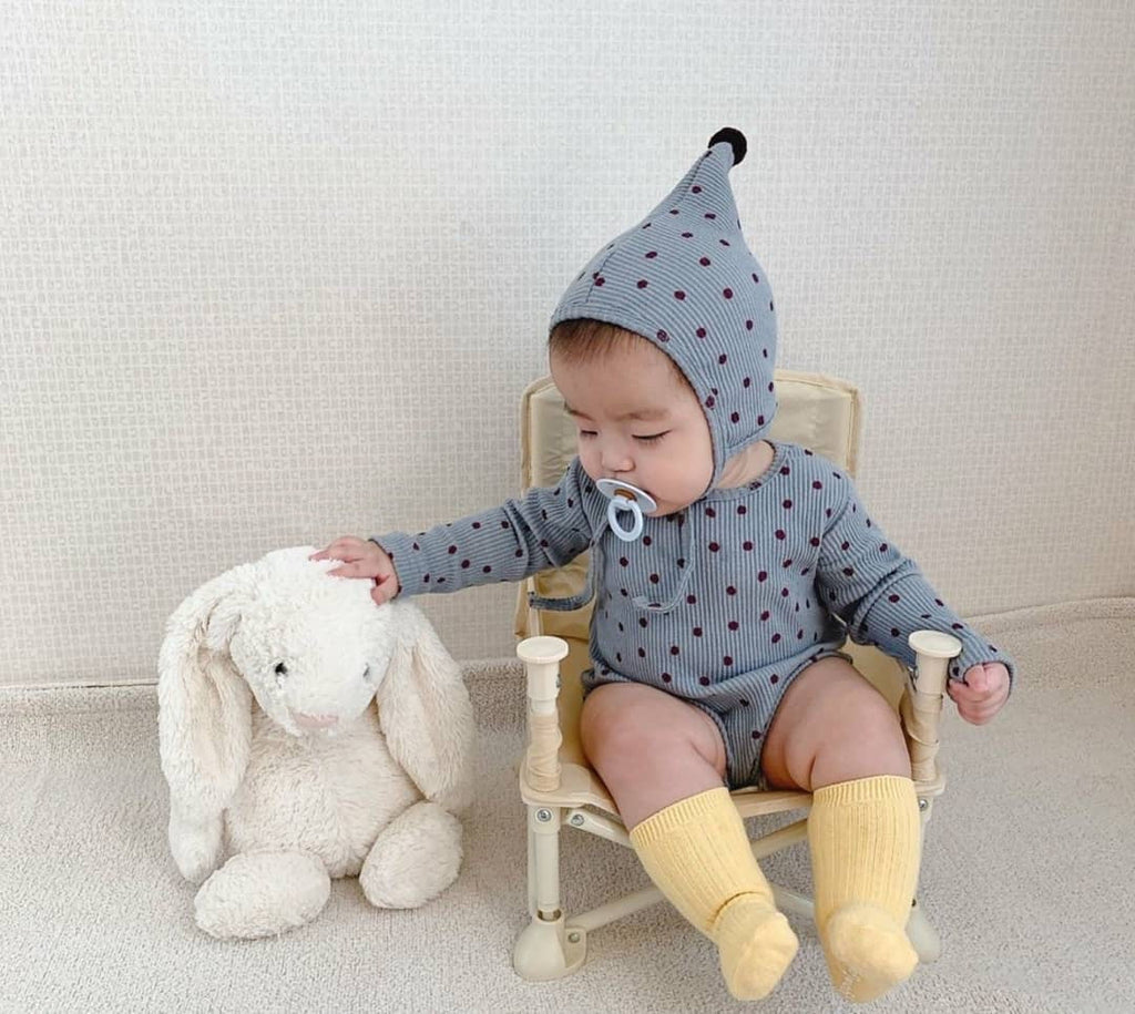 Baby Boys Girl Clothes Newborn Boys Girls Romper Jumpsuit hats Long Sleeves White Blue Playsuit For Newborn Kids