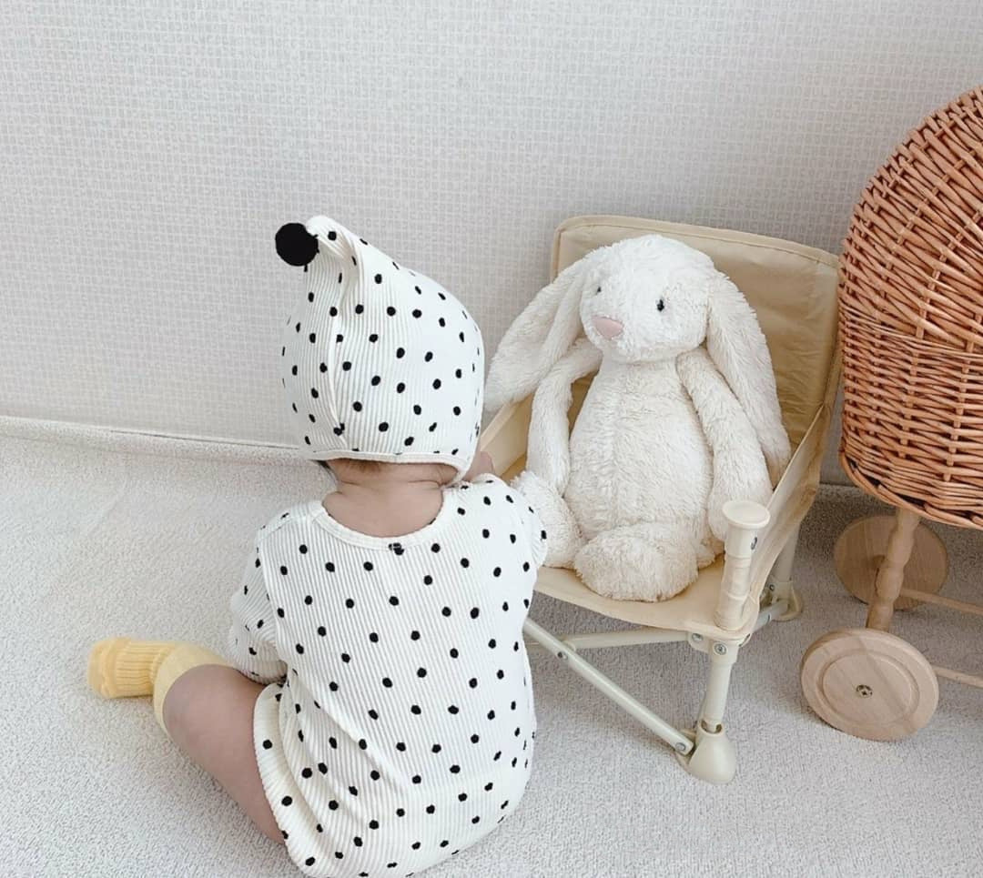 Baby Boys Girl Clothes Newborn Boys Girls Romper Jumpsuit hats Long Sleeves White Blue Playsuit For Newborn Kids