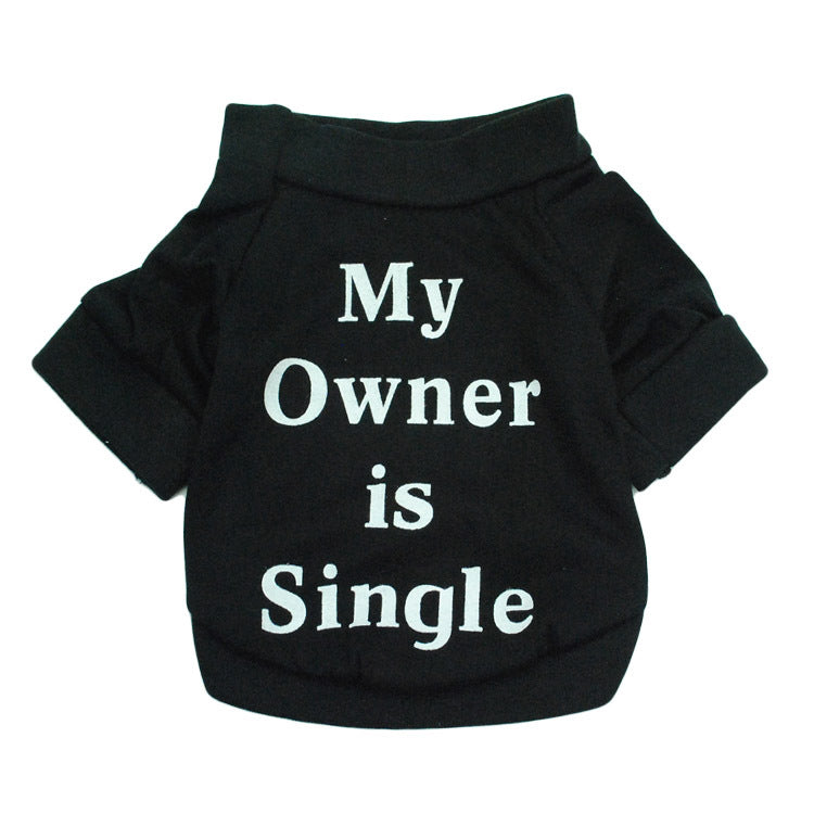 Dog Clothes Cotton Jersey Printed MY T-shirt