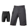 Mens Summer Outdoor Cycling Breathable Mountaineering Sports Quick-Drying Double-Layer Trousers